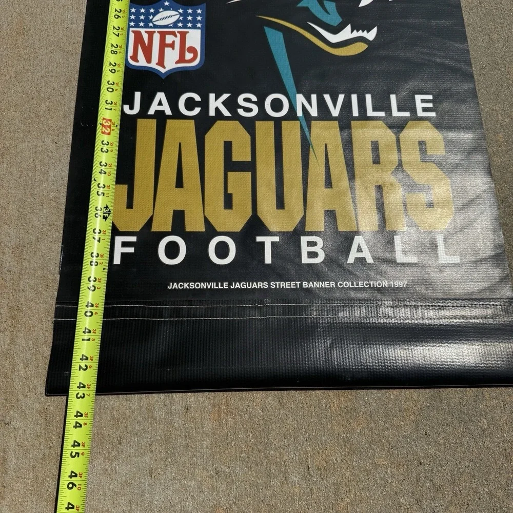 Vintage Jacksonville‎ Jaguars Street Banner Collection 1997 Banner NFL 43